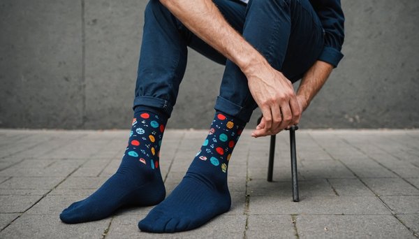 Explore les socquettes tendance pour hommes aux motifs colorés